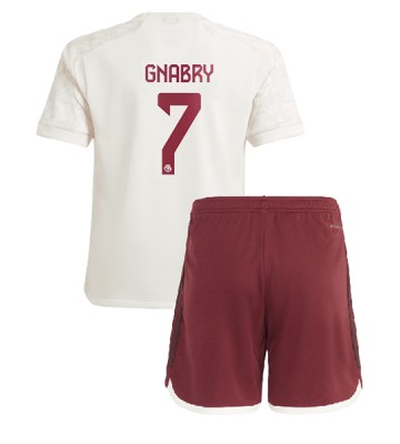 Bayern Munich Serge Gnabry #7 Koszulka Trzecich Dziecięca 2023-24 Krótki Rękaw (+ Krótkie spodenki)